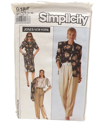 Simplicity 9188 Sewing Pattern Size 10 12 14 16 Jacket Top Pants Ladies 1980s - Image 1 of 4