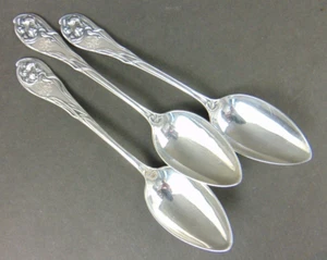 3 Teelöffel Bruckmann " Weltausstellungs Besteck " in 800er Silber - Bild 1 von 7