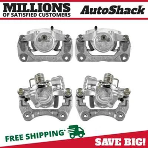 Front and Rear Brake Calipers with Bracket Set of 4 for Ford Fusion Mazda 6 2.5L - Picture 1 of 5