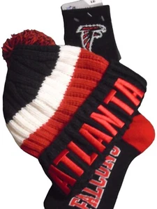 Atlanta Falcons Fanatics NFL Unisex Einheitsgröße Bündchen Winter Strickmütze & Socken Set - Bild 1 von 2