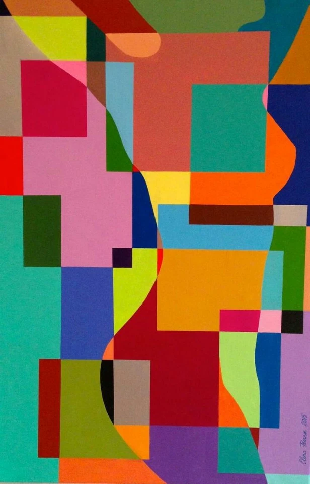 NEEDLEPOINT Canvas 14 or 18 count_ bright colors - Image 1 of 1