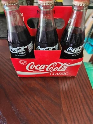 1991-2003 Atlanta Braves Division Champs 12 em uma fileira garrafa de vidro Coca-Cola 8 oz - Imagem 1 de 2