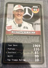 Top Trumps Grand Prix Heroes 2016 -F1 - Michael Schumacher - Excellent Condition