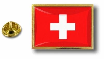 pins pin badge pin's metal avec pince papillon drapeau suisse swiss