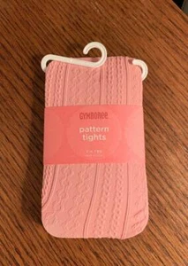 Vintage Gymboree Mix 'n Match '06 Girls Coral Pink Cable Tights Sz 3-4 NWT - Picture 1 of 1