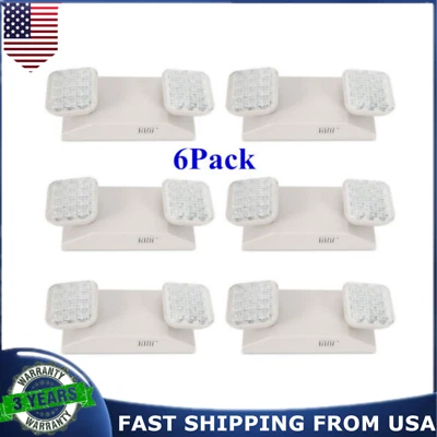 6件装LED紧急出口灯可调节2双头带电池备用924 — 第 1/4 张图片