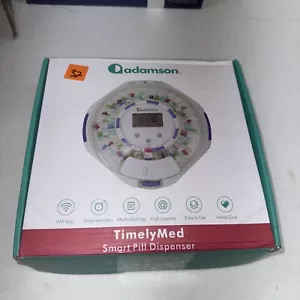 Adamson TimelyMed Smart Pill Dispenser Machine w/Alarm, WiFi App, Lock - Picture 1 of 8