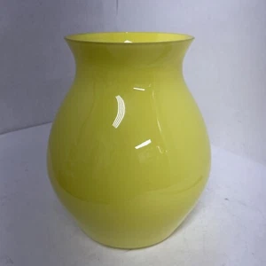 Dibbern Vase Bright Yellow 9 1/2” x 8” x 8”. Beautiful! - Picture 1 of 4