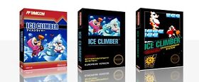 - Caja de repuesto para juegos Ice Climber NES + cubierta solo obras de arte