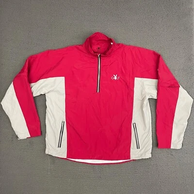 Chaqueta de golf Playboy para hombre XL roja blanca cremallera completa mangas extraíbles papá exterior Foto 1 de 4