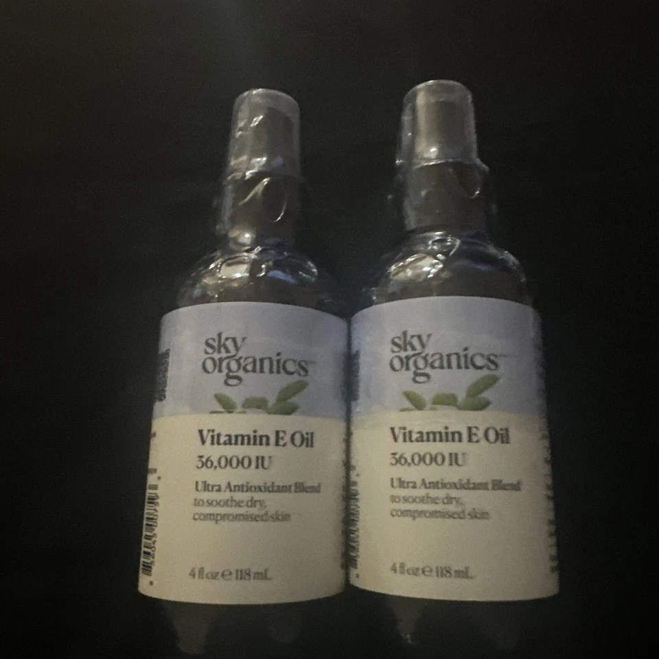 Aceite de vitamina E orgánico Sky 36.000 UI mezcla ultra antioxidante 4 fl oz lote de 2 Foto 1 de 1