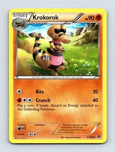 Krokorok 61/98 Emerging Powers Non Holo Pokémon Card NM/LP - Picture 1 of 2