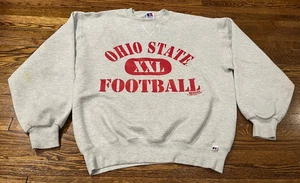 Felpa Ohio State Football Adulto M Grigio 1995 90s NCAA Girocollo Buckeyes LEGGI - Foto 1 di 12