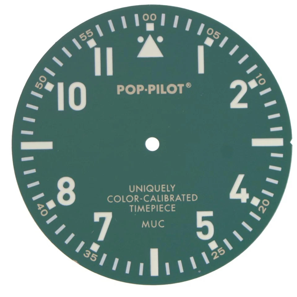 Esfera para Miyota 2035 - POP-PILOT, verde 37 mm - Image 1 of 1