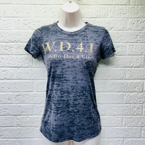 WD4L Who Dat 4 Life Sz S Black Marbled New Orleans Saints NOLA King of the South - Picture 1 of 10