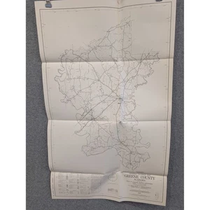 VTG 1983 General Highway Map Greene County Alabama AL DOT Travel Road 29" x 18" - Picture 1 of 4