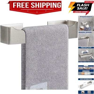 Toallero de mano autoadhesivo/anillo de toalla, barra de toalla de mano de acero inoxidable Ru... Foto 1 de 4