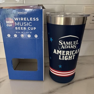 Новый в коробке Samuel Adams американский свет беспроводной музыка пиво чашка - Изображение 1 из 4