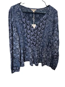 Nuevo con etiquetas Top Floral Lucky Brand - Camisa/Talla Grande - Imagen 1 de 7