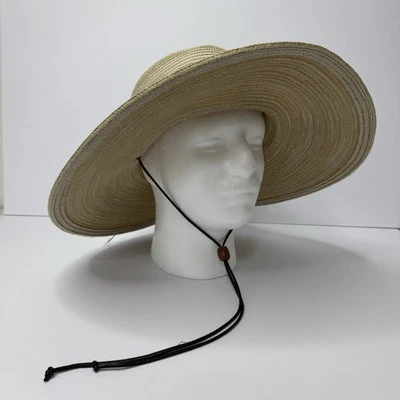 Sombrero para el sol de ala ancha Sunday Afternoons para mujer con correa para la barbilla beige Foto 1 de 4