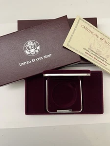 Caja de corredor ciego del centenario de Atlanta olímpico de Estados Unidos 1995 y certificado de autenticidad solo sin monedas - Imagen 1 de 9