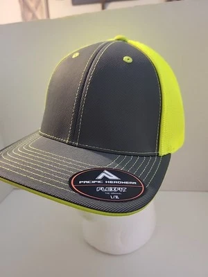 Gorra Pacific Headwear Pro Modelo L-XL Flexfit Amarillo Neón/Gris Foto 1 de 4