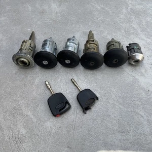 FORD TRANSIT LOCK SET IGNITION BARREL DRIVER DOOR LOCKS KEY - B1A - Picture 1 of 12