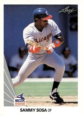 1990 Leaf #220 Sammy Sosa RC - Image 1 of 2
