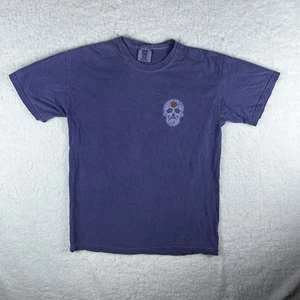Clemson University Lilac Purple Graphic Tshirt Medium Skull Dios de los Muertos - Picture 1 of 9