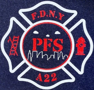 T-shirt FDNY NYC vigili del fuoco New York City taglia 2XL EMT EMS paramedico - Foto 1 di 6