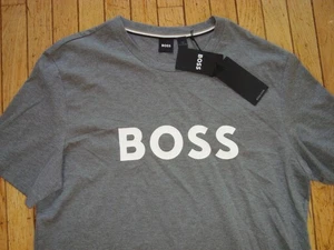 HUGO BOSS GRAY SHORTSLEEVES ROUND NECK TEE SHIRT MEN'S SIZE XXL 2XL BNWT@$88.00 - Picture 1 of 13