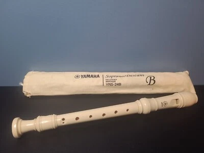 Yamaha Recorder YRS-24B Plastic Soprano  Natural B Baroque W Cloth Cover Bag - Image 1 of 4