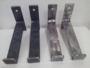 4x 228mm x 150mm.* Scaffolding board brackets. Rustic shelf brackets.Handmade - Picture 1 of 10