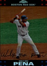 2007 Topps Chrome Baseball Refractor #235 Wily Mo Pena