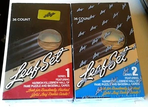 1991 LEAF MLB 2 WAX BOXES SERIES 1 & 2 - Picture 1 of 1