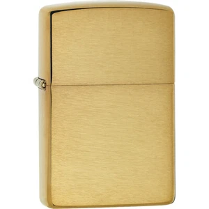 ZIPPO BASE MODEL Lighter BRUSH FINISH BRASS Mint REGULAR 204B New Old Stock - Picture 1 of 1