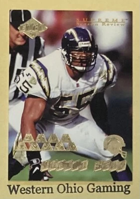 1998 Collector's Edge Supreme Season Review Junior Seau #151 Gold Ingot - Image 1 of 2