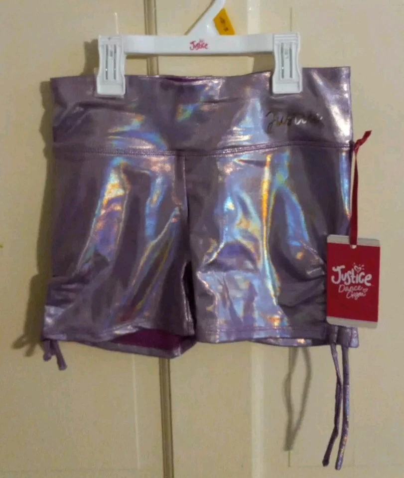 Girls CUTE Justice Fashion Active Shorts Size M 10 S