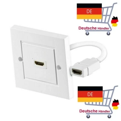S-IMPULS HDMI Dose Wanddose Einbaudose 1x HDMI Buchse HDMI Anschlussdose