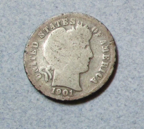 Collection Essential 1901 S Barber Dime Cover