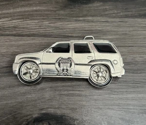 Silver Star Spinner Belt Buckle Escalade Spinning Wheels SUV 2004 Olander - Picture 1 of 10