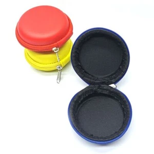 Round Earphone Storage Bag EVA Hardware Accessories Organizer New Digital Box - Picture 1 of 4