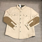 New Todd Snyder Jacket Mens Large Button Up Snap Shacket Elbow Pad LL Bean ZXZX2