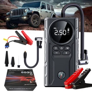 99800mAh Car Jump Starter Booster Jumper Box Tire Inflator Compressor Air Pump - Picture 1 of 13