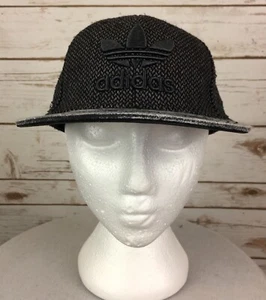Adidas Baseball Cap Mens Embroidered Logo Gray Flat-Bill Adjustable Snap Back - Bild 1 von 12