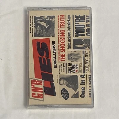 VINTAGE Guns N' Roses Lies Cassette tape Geffen  USA  Rock and Roll - Image 1 of 4