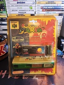 NEW Vintage 1998 Nintendo 64 Super Mario 64 110 Pocket Camera**FACTORY SEALED ** - Afbeelding 1 van 16
