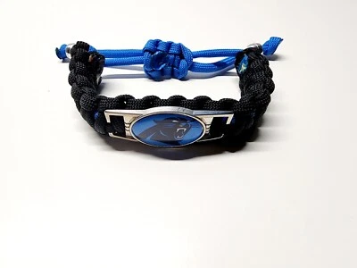 卡罗莱纳黑豹队可调节小饰品手链球迷服装与纪念品橄榄球NFL — 第 1/4 张图片