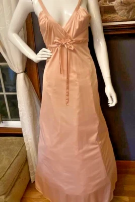Vestido de Noche Largo John Kloss For Cira De Colección Melocotón Midi Vestido Mediano Foto 1 de 2