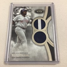Tony Gwynn 2020 Topps Tier One Legends Dual Relic 22/25 Padres